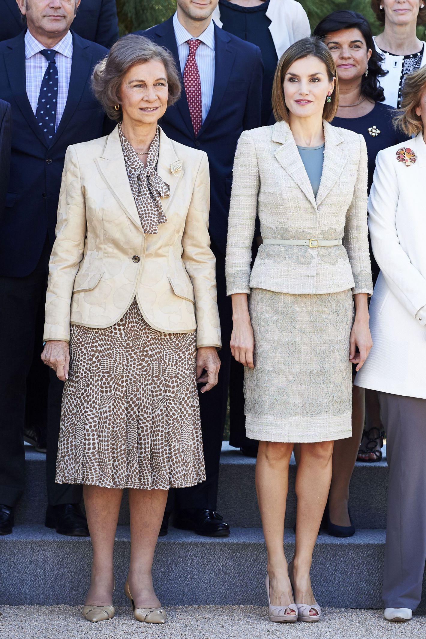 Mandatory Credit: Photo by REX/Shutterstock (5195777e) Queen Letizia and Former Queen Sofia Queen Letizia and Queen Sofia attend audiences in Zarzuela Palace, Madrid, Spain - 29 Sep 2015 Queen Letizia and Queen Sofia of Spain attend an audience with the communication media of FAD (Foundation Against Drug addiction at the Zarzuela Palace