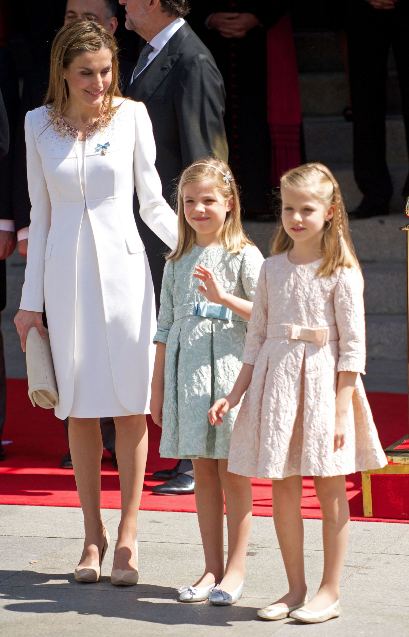 Mandatory Credit: Photo by REX/Shutterstock (3845261n) Queen Letizia, Princess Leonor and Princess Sofia Proclamation of King Felipe VI, Madrid, Spain - 19 Jun 2014