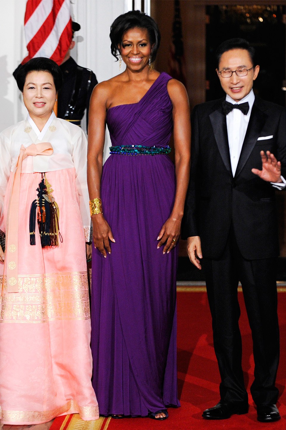 at the 2011 state dinner for south korea wearing doo.ri