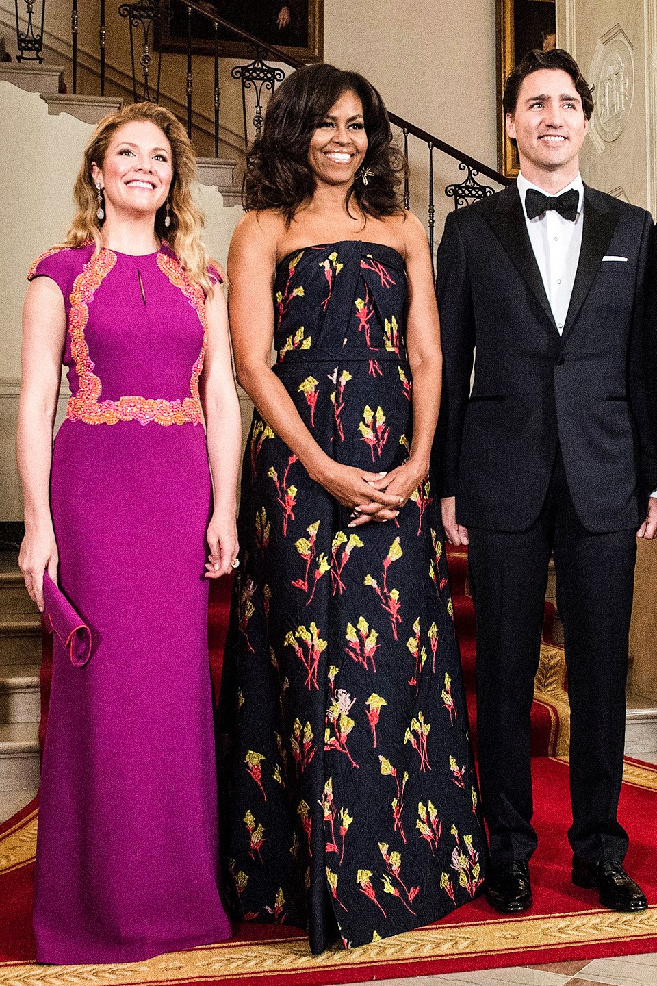 at the 2016 state dinner for canada wearing jason wu